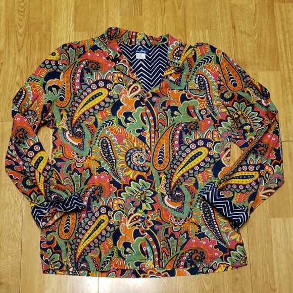 Vera Bradley Venetian Paisley button down shirt - Picture 1 of 3